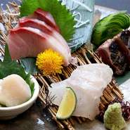 鮮魚、肉類は国産食材を使用