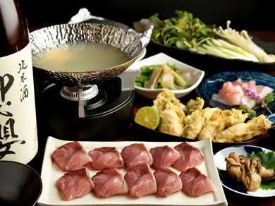 熟成魚と牡蠣のしゃぶしゃぶ