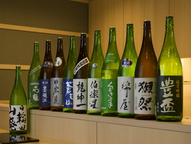 日本酒の品揃えが自慢です