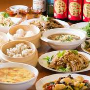ボリュームたっぷりの麻婆豆腐やエビチリなど人気の中華料理を、満腹になるまでお楽しみいただけるコース！