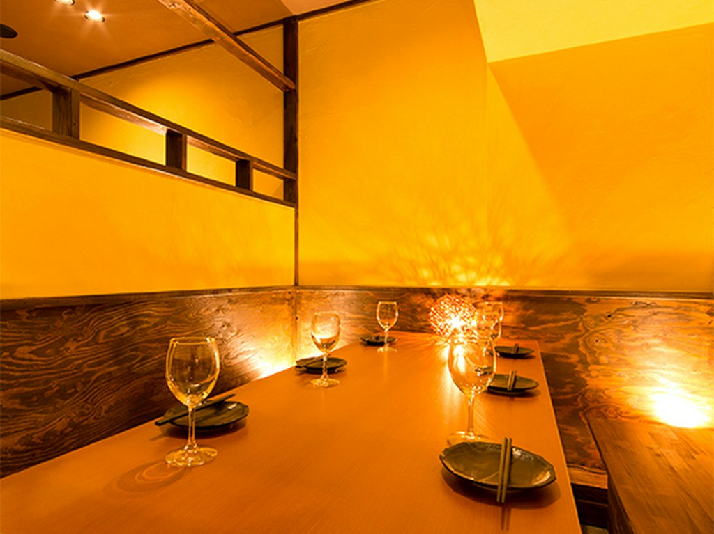 2名から個室OK。周囲を気にせずゆったりとしたひとときを