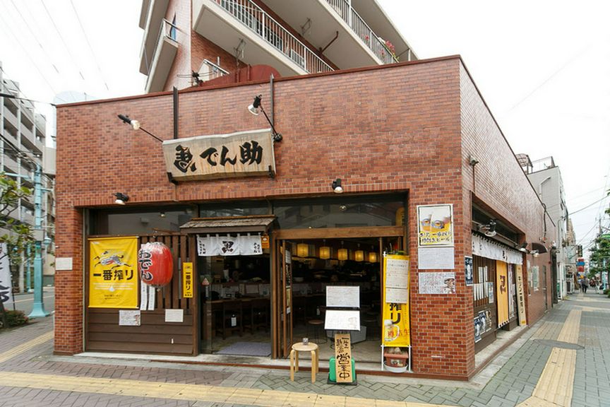 立川駅から徒歩5分。「錦町一丁目西」交差点のすぐ近くに立地