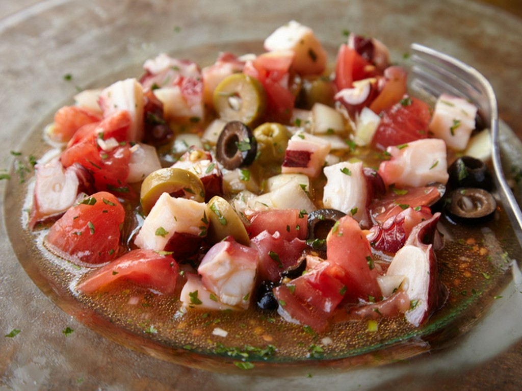 『タコとエシャレットの地中海風マリネ』