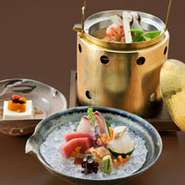 前菜／造り／進肴／焼物／合肴／煮物／蕎麦／水菓子