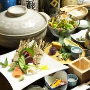 年に一度の忘年会は落ち着いた海鮮和食はいかがでしょうか・・・飲み放題付コースは5000円～
旬の食材にこだわる一匠だからこそできる大人の為の少し豪華な忘年会。国産あんこう鍋をメインに据える豪華鍋宴会も人気