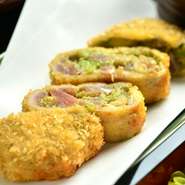 マグロとアボカドのレアカツレツ