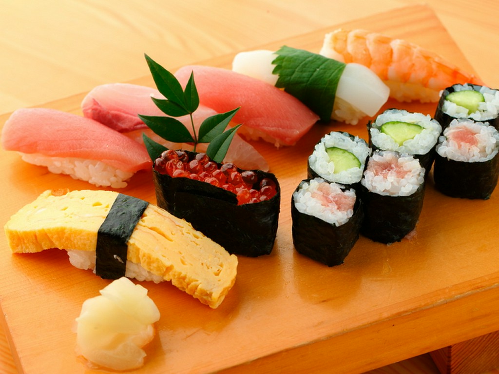 米どころで知られる茂木の米を使用。新鮮なネタが自慢です