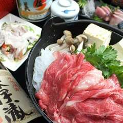 宴会や接待にも喜ばれる、豪華内容の飲み放題付コースは4000円～