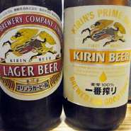 サッポロ、アサヒ、キリン・一番搾り