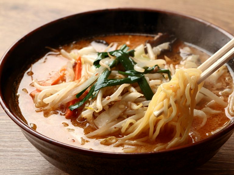 オリジナルブレンド味噌を使用。あっさり系『野菜みそラーメン』