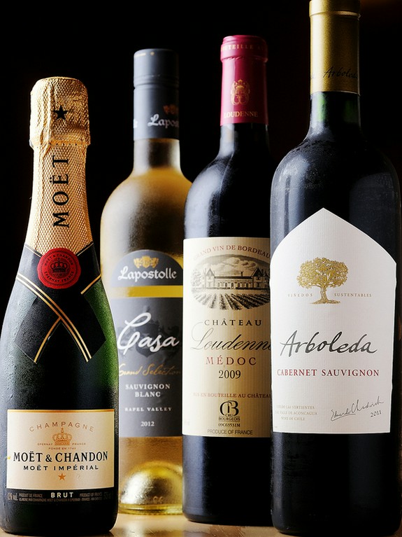 ワイン好きも満足する充実のラインナップ