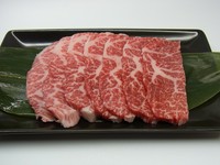 イチボを使用。見栄えのいいサシが入った、柔らかな希少部位です。