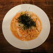 イカと明太子の和風おろしスパゲッティ