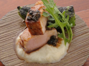 ある日のコースより『霧島豚のロースト』