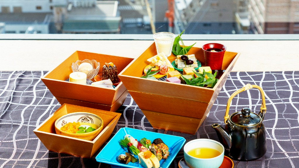 6種類のカステラや和のセイボリーを少しずついただく『和のアフタヌーンティーセット～和の彩かすてら』