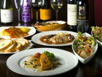 お腹もしっかり満たしてくれるパーティメニューも豊富