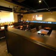 美味しいお酒が似合う空間です