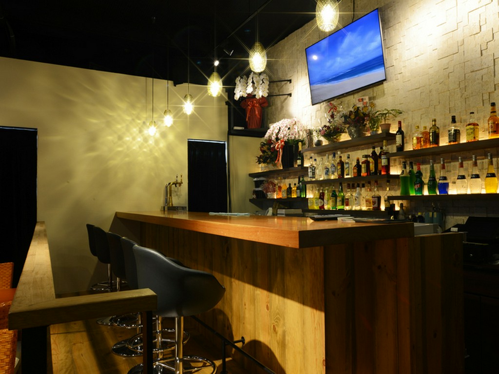 カウンターでもハワイの雰囲気が味わえます