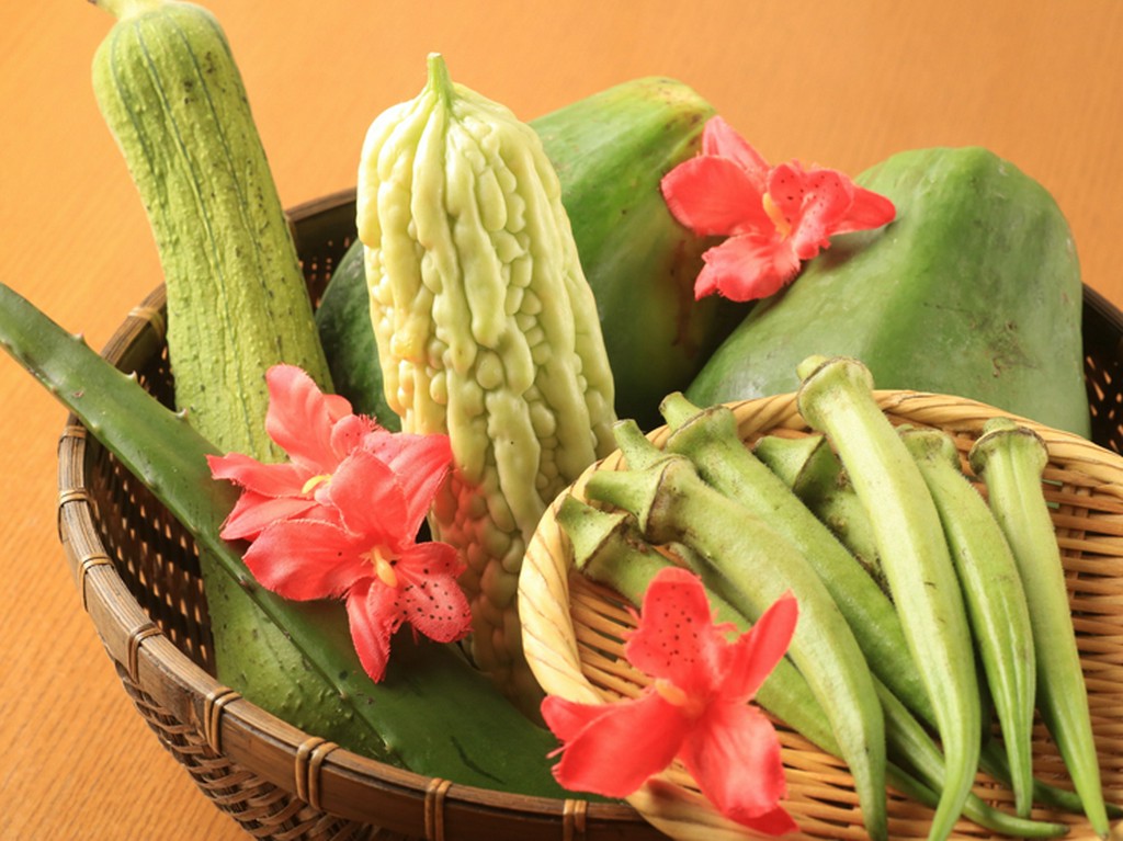 沖縄産直の無農薬野菜を使用しています