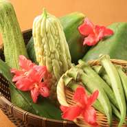 料理に使う野菜は、沖縄の契約農家さんが作る無農薬野菜です。安心して本場の味をお楽しみください。
