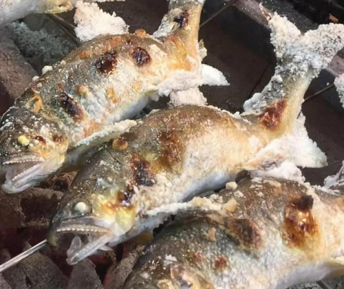 日本一の清流「高津川」の天然鮎炭火焼をどうぞ