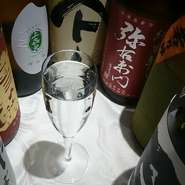 季節酒や、プレミア酒等、幅広いラインナップ。