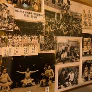 大の相撲ファンだったという先代が懇意にしていた力士や、相撲関係のインテリアも多彩です。