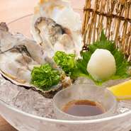 広島名物の牡蠣をはじめ広島赤鶏、瀬戸内穴子など郷土の味を満喫