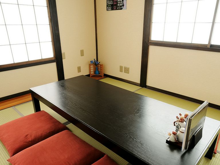 ゆっくりと落ち着ける座敷席