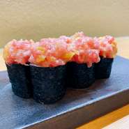 人気のトロタク。追加メニューで承ります。ご予約必須です。