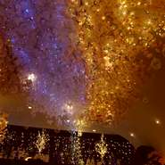 春は桜、夏は天の川、秋は紅葉、冬はイルミネーションなど季節ごとに店内のデコレーションが変わるお洒落なお店
どの季節も幻想的で落ち着いた空間でゆっくりお過ごし頂けます。夜パフェが人気の夜カフェです★