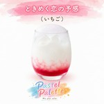 フルーツシロップ×カルピス×炭酸。 混ぜると、やさしいパステルカラーに。 お好みでカクテル(お酒入り)にもできます。