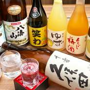 ビールや日本酒、焼酎と種類豊富にラインアップされたお酒