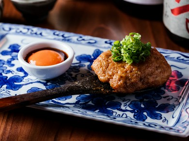 しゃもじつくね炭火焼　タレ月見