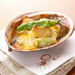 味噌の甘い香りと、鮑の食感が食欲を誘う『鮑の味噌風味焼』