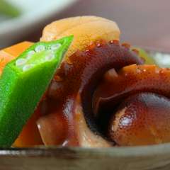 洋食でいえば前菜。『茄子とイイダコとウニの先付け』