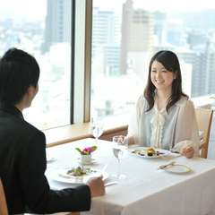 ホテルグランヴィア岡山内19Fにある眺望のよいレストラン