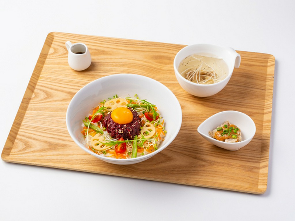 『会津ブランド馬刺しのユッケビビンバ』　