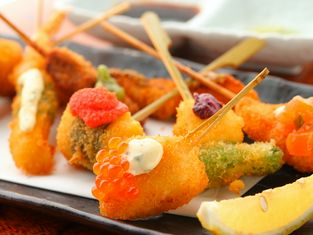 Deep-fried skewers Hotaku
