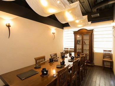 最大10名様まで入れる洋室の個室もご用意