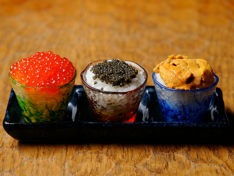 いくら/ウニ/キャビア おちょこ丼 3個セット