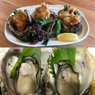 夏の味覚、ミネラル分たっぷりの岩牡蠣を2つ以上の調理法でご賞味下さい。
生食又は焼きで2個、カキフライで2個、計4個の岩牡蠣が付いた定食です。