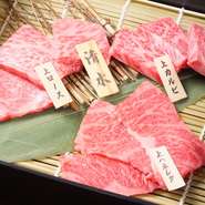 塩タン（特選塩だれ付き）上ロース、上カルビ、上ハネシタ　