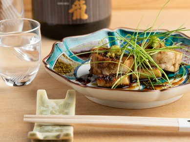 日本酒と共に味わいたい『あん肝　焼き穴子』
