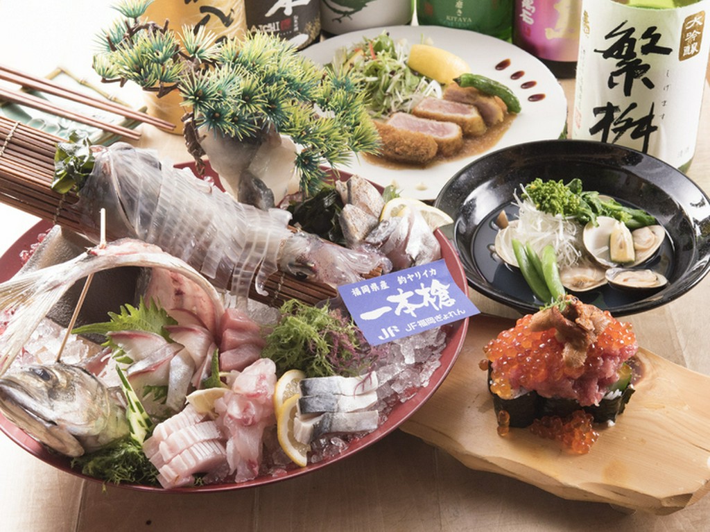 九州産の「野菜」や新鮮な「魚」などこだわりの食材を使用