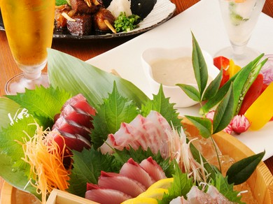 夏の各種ご宴会にもオススメ!!2.5時間飲放題付!! ご宴会コース(3名～)