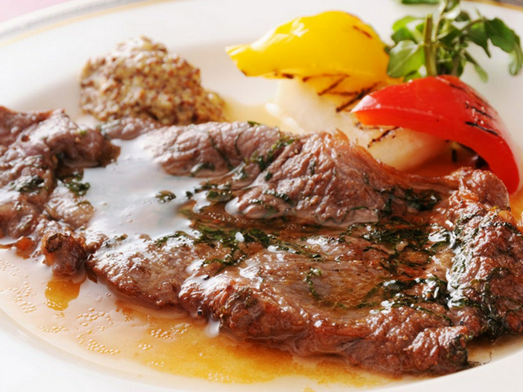 牛ロースオイルレモンソース