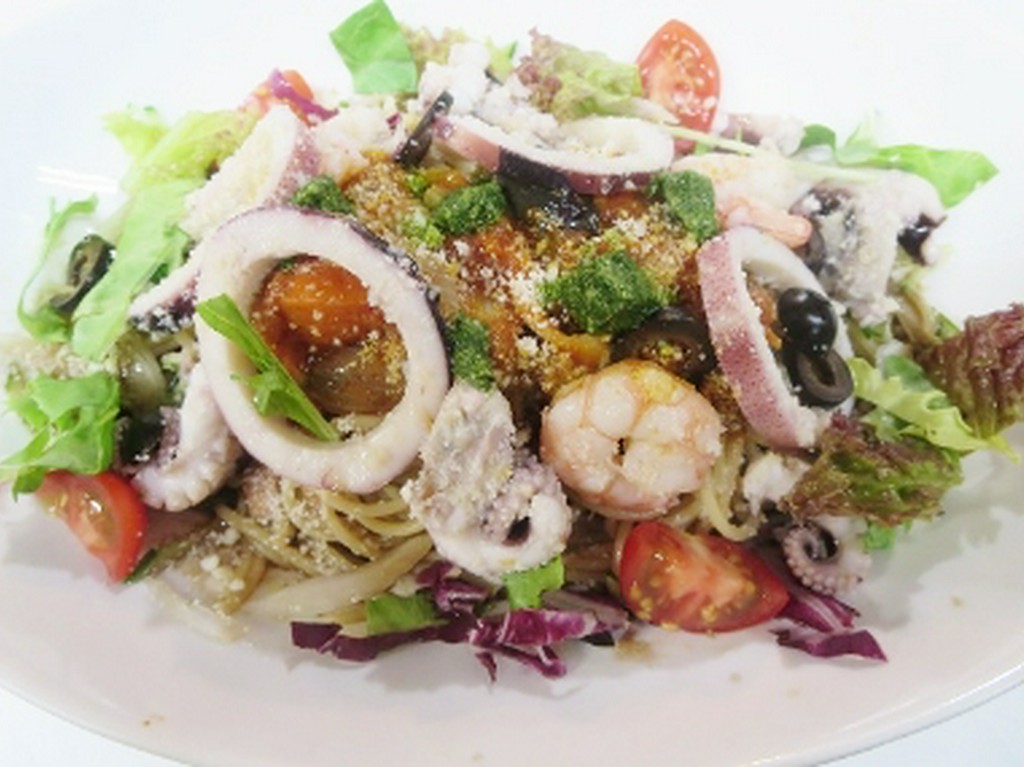 海の幸 冷製パスタ