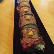 黒毛和牛の炙り細巻き