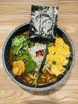 Halal:Miso-Ramen No Pork,No Alcohol 豚肉およびアルコール成分を含まないお料理です。本メニューはカロリーが低め（推定値750Kcal）「みそラーメン」に比較して15-20%程度カロリーオフで、OLさんから好評。